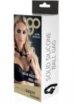 Guilty Pleasure GP Solid Silicone Ball Gag Black - primestars