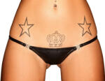 Noir Handmade Panties (open on side) - XL