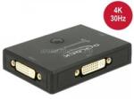 DELOCK DVI 2 - 1 kapcsoló kétirányú 4K 30 Hz (DL18751) (DL18751)