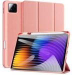 Dux Ducis DOMO tok álló, bőr hatású (aktív FLIP, oldalra nyíló, TRIFOLD, asztali tartó, ceruza tartó) RÓZSASZÍN (GP-168145) (GP-168145)