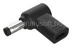 Conceptronic átalakító - ABBY15PC03 (USB-C to ASUS/Universal 5.5x2, 5mm 18-20V, PD: 100W, fekete) (ABBY15PC04) (ABBY15PC04)