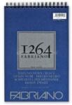 Fedrigoni 1264 200g A4 40lapos spirálkötött fekete rajztömb (FABRIANO_19100652) (FABRIANO_19100652)