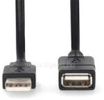 Nedis CCGL60010BK20 USB hosszabító / toldó kábel, USB2.0, hossz: 2m (CCGL60010BK20) (CCGL60010BK20)