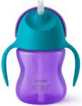 Philips Неразливаща чаша със сламка Philips Avent - 200 ml, за момиче (SCF796/02)