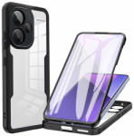 Techsuit - ColorVerse 360 Sorozat + Képernyővédő - Xiaomi Redmi Note 13 Pro+ 5G - Fekete tok