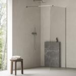 RAVAK Walk-In Air Wall 110, fekete+transparent (GW9WD0300Z1C)