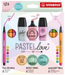 STABILO Mini World Pastellove Írószer készlet STABILO 18 különböző szín (77/5-8-5)