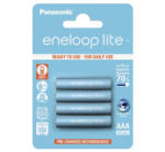 Panasonic ENELOOP LITE elem (AAA, BK-4LCCE/4BE, 1.2V, 550mAh Ni-MH, újratölthető) 4db/csomag (BK-4LCCE/4CP) (BK-4LCCE/4CP)