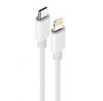 Maxlife adatkábel, MXUC-05, USB-C - Lightning 1, 0 m 20W, fehér