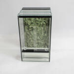  40 x 40 x 60 cm | Prémium minőségű terrárium | 2D sziklaháttérrel