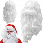  Szakáll Mikulás Paróka Ősz Haj Szintetikus Prémium Mikulás Szett (5907896161813)
