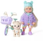 Simba Toys Steffi Love: Évi baba biciklivel és macival (105733967) - jatekbolt