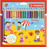 STABILO Trio 24db-os színes ceruza készlet + hegyező (203/2-24)