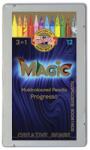 KOH-I-NOOR 8772 Progresso Magic henger alakú 12db-os színes ceruza készlet (7140110004)