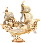 Robotime puzzle 3D din lemn Navă cu pânze japoneză (DDTG307)