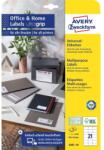 AVERY 3481-10 70x41mm 210db-os fehér univerzális etikett (3481-10)