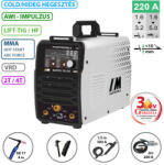 Mastroweld MASTRO TIG-220 DC LED hegesztő inverter (DC-AWI)