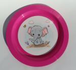 Tvar Gyermek tányér - Elefánt rózsaszín