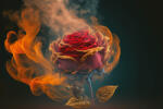 DIMEX ART Флизелинов фототапет червена роза 375 x 250 см