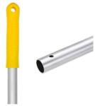 Selmop Felmosónyél alumínium csiszolt 130 cm pattintós_A130Y sárga véggel (63361) - irodasziget