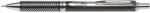Pentel Zseléstoll, 0, 35 mm, nyomógombos, fekete tolltest, PENTEL "EnerGel BL-407" fekete, ajándék kék tollbetéttel (BL407A-A)