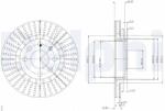 DELPHI Tarcza Ham. Opel Corsa (bg2636)