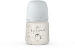 BabyJem Biberon cu tetina fiziologica, 150ml, sx pro debit lent, gri, suavinex