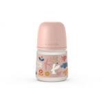 BabyJem Biberon din silicon, 150ml, sx pro debit lent, roz, suavinex