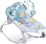 Cangaroo Electric Relax pentru Bebeluși Space Tour cu Muzică și Vibrații Albastru deschis pentru Copil până la 9kg 108646 (108646) Sezlong balansoar bebelusi