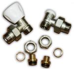 Tiemme Set robineti calorifer Tiemme tur retur 1/2 pentru teava pex 16 mm (41689306368)