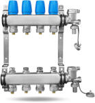 Einstal Set distribuitor inox 4 circuite teava pex 16x2 pentru calorifere complet echipat (5947226446593)