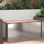 vidaXL Градинска пейка Сребрист 100 x 40 x 43 см Поцинкована стомана (874910)