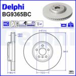DELPHI Disc frana DELPHI BG9365BC (BG9365BC)