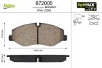 VALEO set placute frana, frana disc VALEO OPTIPACK for LCV 872005 (872005)