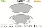 VALEO set placute frana, frana disc VALEO ESSENTIAL 302727 (302727)