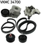 SKF Pompa apa + Set curea transmisie cu caneluri SKF VKMC 34700 (VKMC 34700)