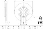 Bosch Disc frana BOSCH 0 986 479 J45 (0 986 479 J45) - automobilus