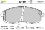 VALEO set placute frana, frana disc VALEO ESSENTIAL 301011 (301011)
