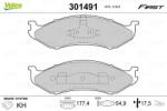 VALEO set placute frana, frana disc VALEO ESSENTIAL 301491 (301491)
