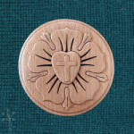 Fa-time Manufaktura Nagy Luther rózsa tölgyfából (LR23_01T)