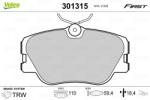 VALEO set placute frana, frana disc VALEO ESSENTIAL 301315 (301315)