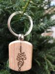  Fa kulcstartó - Unalome szimbólum