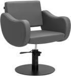 Gabbiano fodrászszék Sewilla szürke, fekete talppal