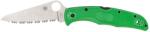 Spyderco PACIFIC SALT 2 GREEN LC200N SERRATED C91FSGR2 EDC Zsebkés (PR-C200458710)