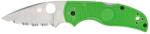 Spyderco NATIVE 5 SALT GREEN SERRATED C41SGR5 EDC Zsebkés (PR-C200477H18)