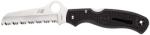 Spyderco ATLANTIC SALT BLACK SERRATED C89SBK EDC Zsebkés (PR-C200458510)