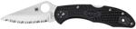 Spyderco DELICA 4 FRN BLACK SERRATED C11SBK EDC Zsebkés (PR-C200430009)