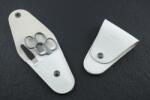 NN Knives Manikűrkészlet City Fehér Bőr Modern (NN-2420-WH)