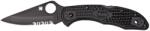 Spyderco DELICA 4 FRN BLACK BLADE COMBO C11PSBBK EDC Zsebkés (PR-C200430409)