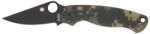 Spyderco PARA MILITARY 2 G-10 DIGITAL CAMO BLACK BLADE PLAIN C81GPCMOBK2 EDC Zsebkés (PR-C200434409)
